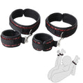 BDSM Restraints Wrist & Thigh Cuffs Sex Bondage, SM Adult Toys for Women with Adjustable Leg Straps Handcuffs for Couple Beginne