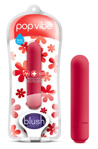 Blush Vive Pop Vibe - Waterproof 10 Function Rumbly Micro Vibrator - Satin Smooth Texture - Travel Sized Pocket Vibe, Sensual Ma