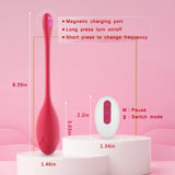 Bullet Dildo Vibrator Rose Sex Toy, Vibrators with Video App Remote Control, 9 Music Modes, Silicone Waterproof Magnetic Chargin
