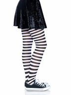 Plus Size Striped Tights 3X-4X