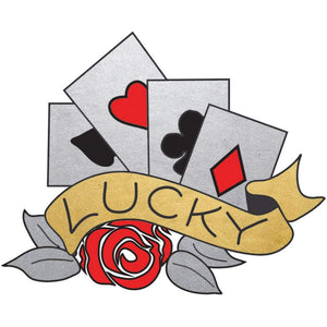 (WD) GOLD FOIL TATTOO LUCKY