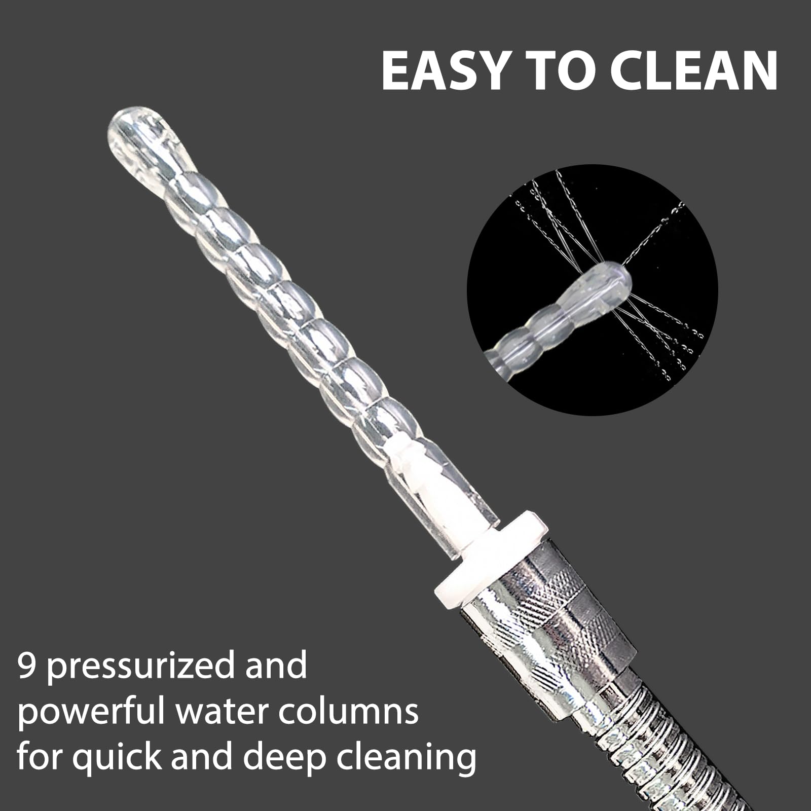 2 Pack Douche Washer for Cleaning Male masturbator Sex Dolls,Inflatable Dolls Sex Toy Enema Cleaner,G1/2 Thread Shower Port,Wate