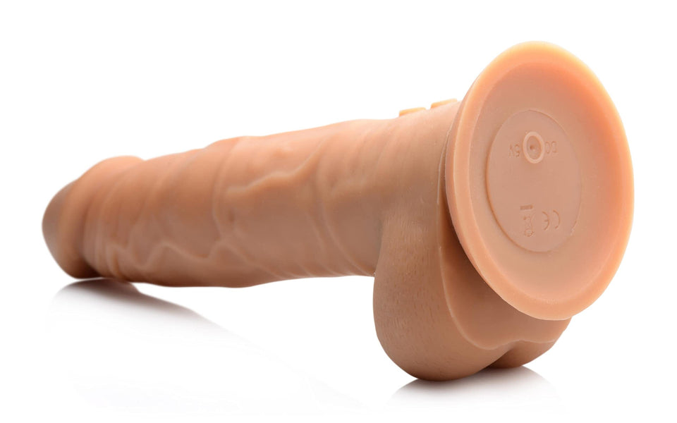 Master Series Power Pounder Signature Stroke Thrusting Silicone Dildo Flesh 1 Count