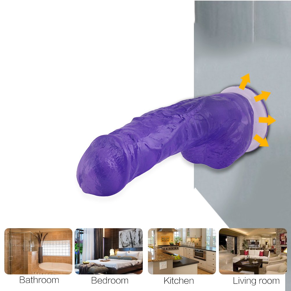 Topco Climax Cox Steamy Dildo, Purple, 9 Inch