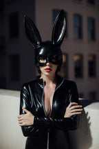 Bondage Bunny Mask O/S Black