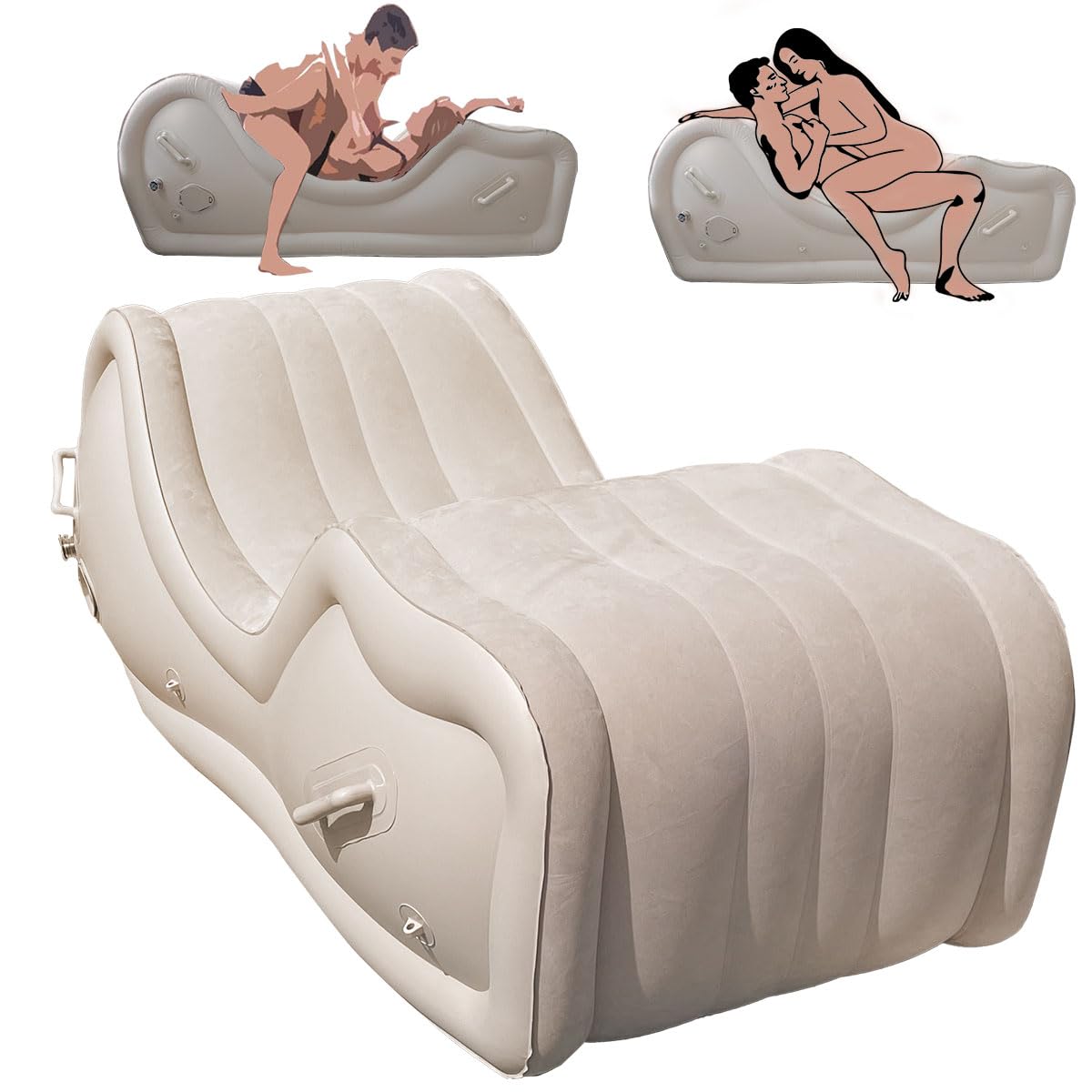 Automatic Inflatable Sex Furniture Sofa for G Spot Position Aid, Sex Bondage Chair Cushion Bed, Woless Adult Sex Toy for Couple,