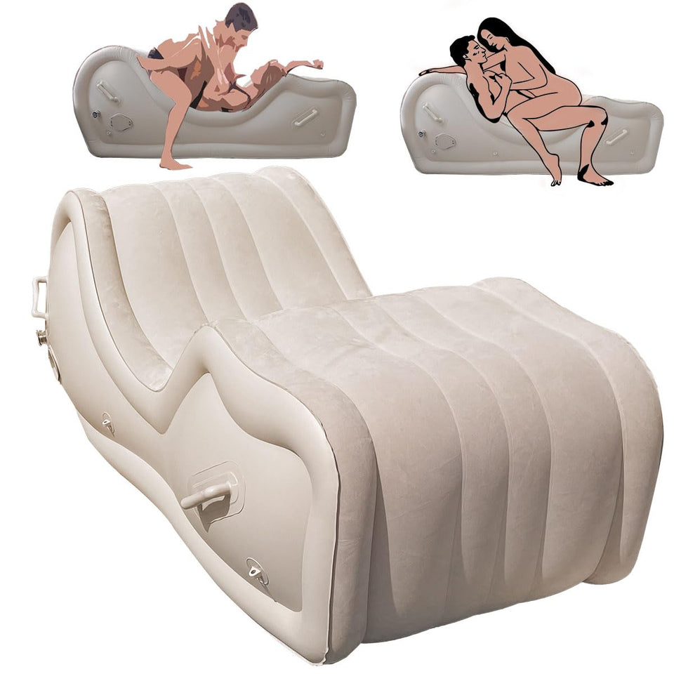 Automatic Inflatable Sex Furniture Sofa for G Spot Position Aid, Sex Bondage Chair Cushion Bed, Woless Adult Sex Toy for Couple,