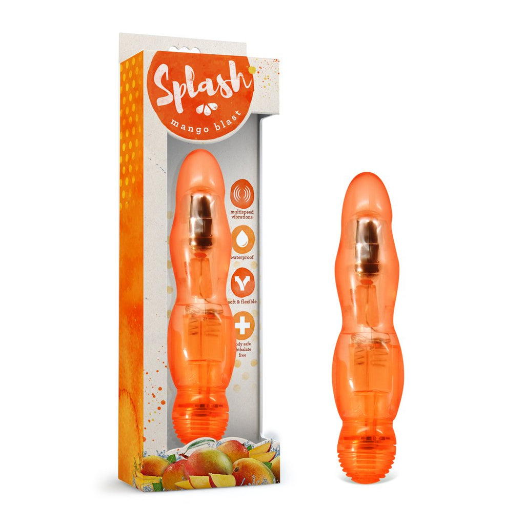Multi Speed Soft Flexible Vibrator - G Spot Stimulator - Waterproof - Sex Toy For Women - Sex Toy For Adults (Orange)
