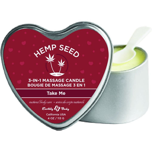 (D) CANDLE 3 N 1 HEART TAKE ME 4.7 OZ