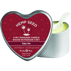 (D) CANDLE 3 N 1 HEART TAKE ME 4.7 OZ
