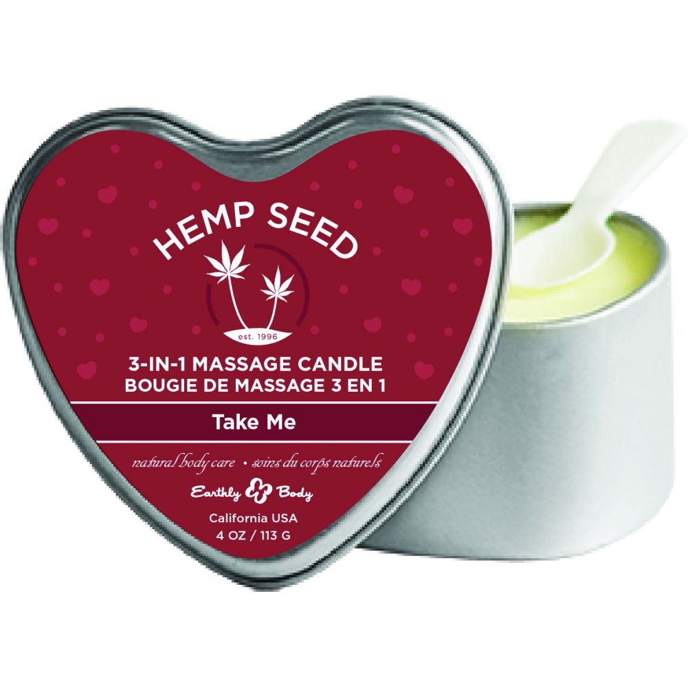 (D) CANDLE 3 N 1 HEART TAKE ME 4.7 OZ
