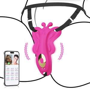 Thong Panty Wearable Vibrator Adult Sex Toys for Women, APP Control Clitoris Stimulator Novelties Adult Toys with 9 Vibration Mo