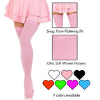 Leg Avenue Nylon Over The Knee, O/S, PINK