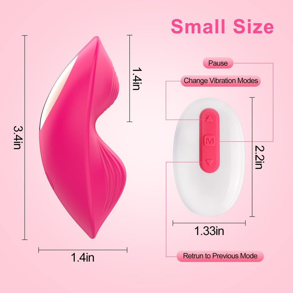 App Remote Control Wearable Panty Clitoral Vibrators, G Spot Butterfly Vibrators with 9 Vibration Massager, Waterproof Magnetic