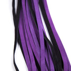 Premium Purple Leather Flogger for Couples - Deluxe BDSM Whip for Sensual Play, Erotic Exploration & Fetish Adventures - Adjusta