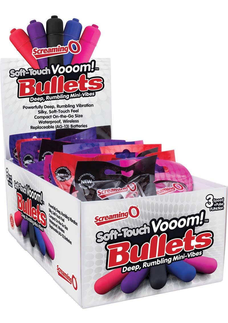 Softtouch Vooom Bullets  20 Count Pop Box Display  Assorted Colors