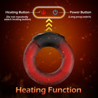 Luxonia Vibrating Cock Ring, 9 Vibrations with Heating Penis Ring Vibrator Sex Toys for Men, Adult Toys Vibrating Penis Ring Mal