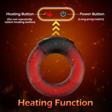 Luxonia Vibrating Cock Ring, 9 Vibrations with Heating Penis Ring Vibrator Sex Toys for Men, Adult Toys Vibrating Penis Ring Mal