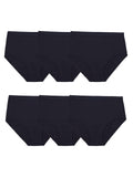 Fruit of The Loom Womens Underwear Cotton Brief Panty Multipack, Cotton Black, 3X-Large (10), Brief - 6 Pack - Black (6DBRBLA)