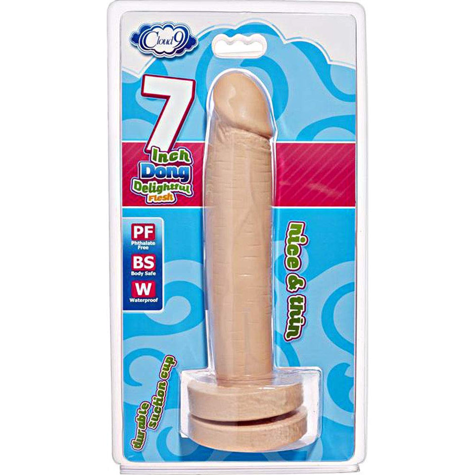 Cloud Nine Collection Cloud Nine Delightful Dong, Flesh 7-Inch Thin, Flesh