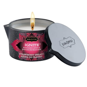 Ignite Strawberry Dreams Massage Candle - 6 Oz.
