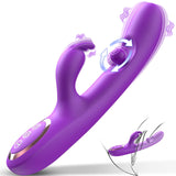 G Spot Vibrator Sex Toys-3 in 1 Adult Sex Toys 360? Rotation Vibrators with 10 Rubbing & 7 Vibrating & 7 Massaging, Waterproof C