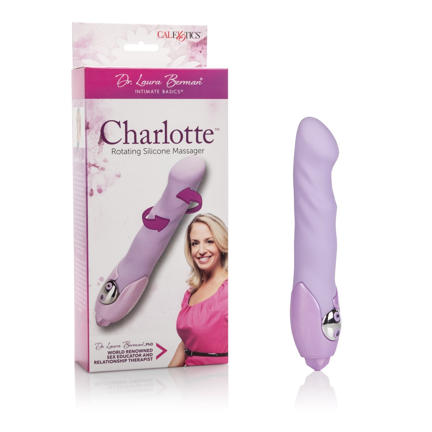 Dr. Laura Berman Intimate Basics Charlotte - Waterproof Silicone Vibrator - Adult Toys For Couples - Purple