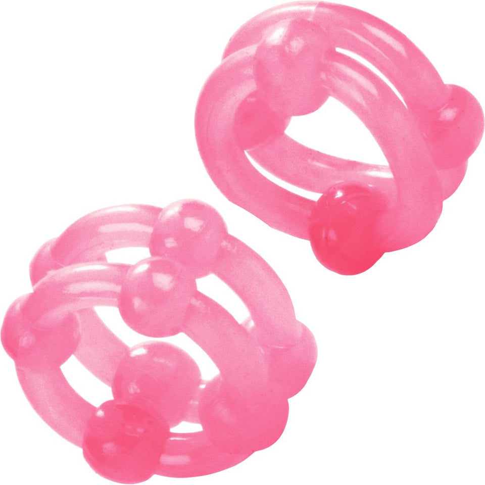 Island Rings Double Stackers- Pink