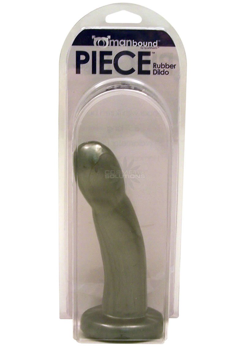 Sportsheets Manbound Piece Rubber Dildo, Grey, 6.5 Inch