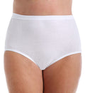 Fruit of the Loom Womens Fit for Me Plus Size Cotton Brief Panties - 3 Pack 3DBRWHP, White, 9