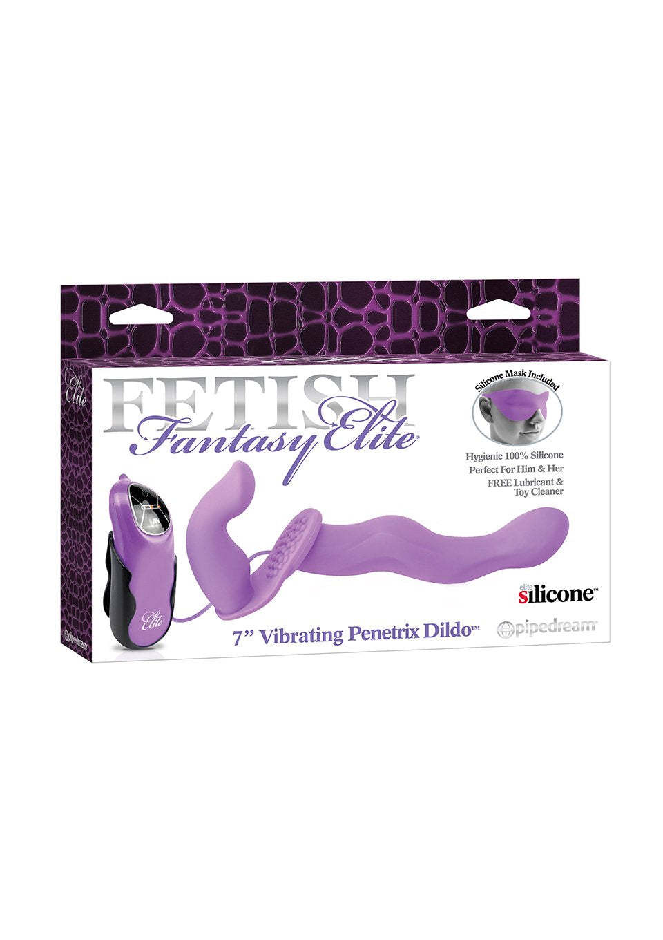 Pipedream Fetish Fantasy Elite 7'' Vibrating Penetrix Dildo, Purple