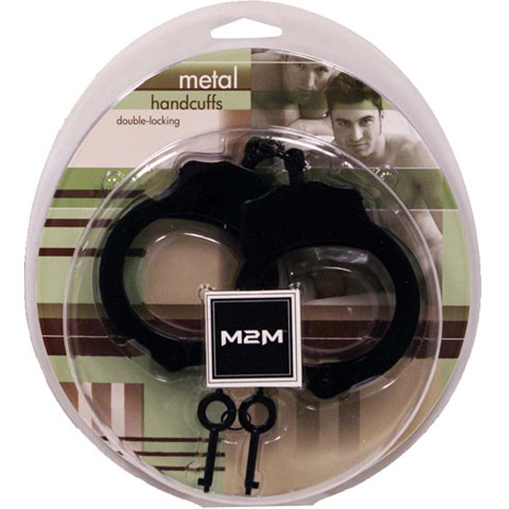 M2M Handcuffs, Double Locking, Black