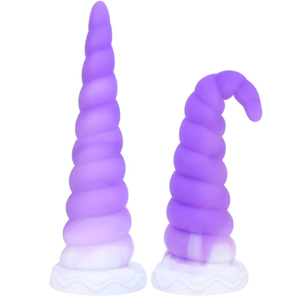 Silicone Anal Stretcher Butt Plug, Soft Trainer Dildo with Curved Texture & Strong Suction Cup for Hands-Free Play, Adult Sex To