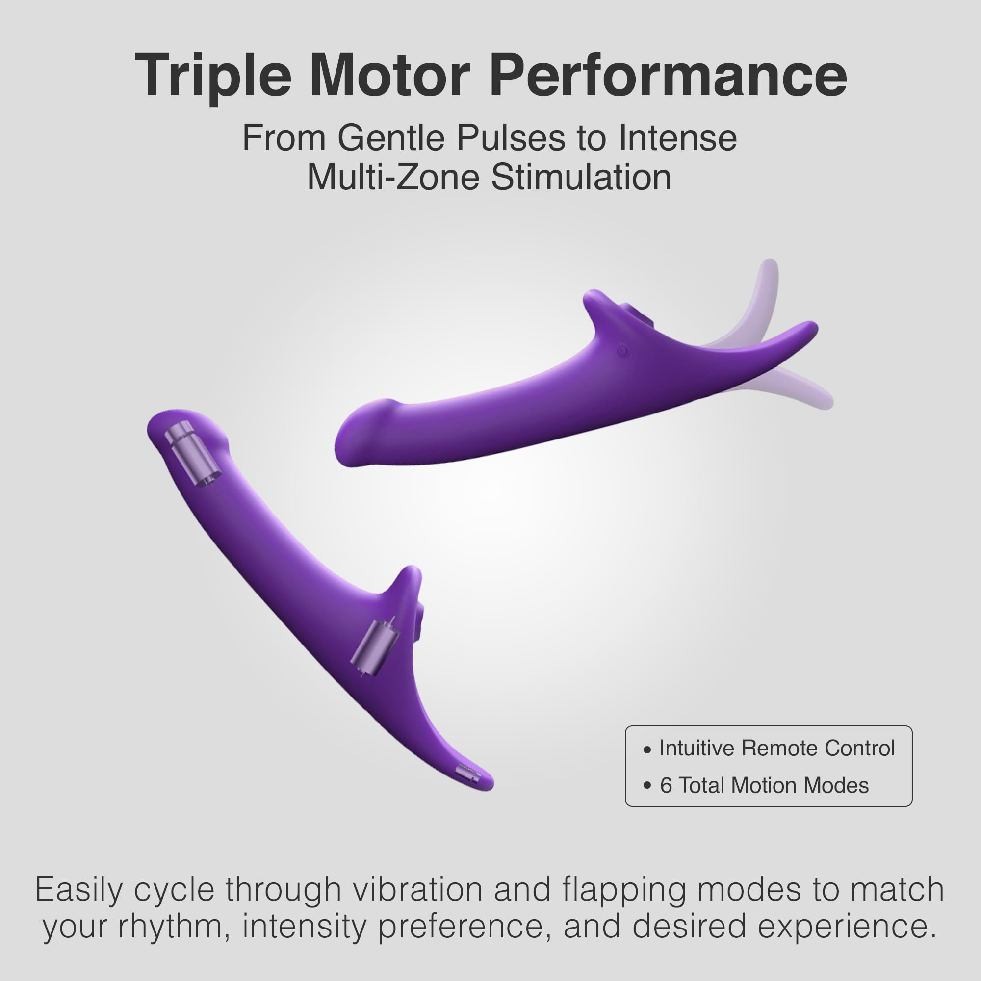 Strap-On-Me Multi Orgasm Dildo Medium Pu