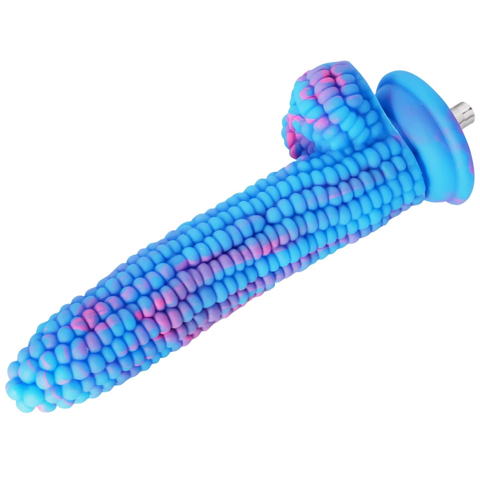 FREDORCH Realistic Silicone Dildo for Sex Machine Vac-U-Lock with Quick Air Connector Device User (Blue, 20.5cm/8inch)