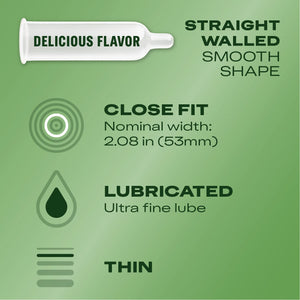 Condoms, Lubricated Latex, Durex Tropical Flavors Condom, 3 Ct Mix Of Tropical Orange, Banana And Strawberry Fruit Flavors