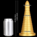 Huge Thick Anal Plug, Liquid Silicone Large Butt Plug, Ultra Soft Anal Dildo for Deep Stimulation, Vaginal Massage Prostate Anal
