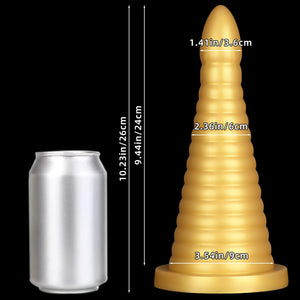 Huge Thick Anal Plug, Liquid Silicone Large Butt Plug, Ultra Soft Anal Dildo for Deep Stimulation, Vaginal Massage Prostate Anal