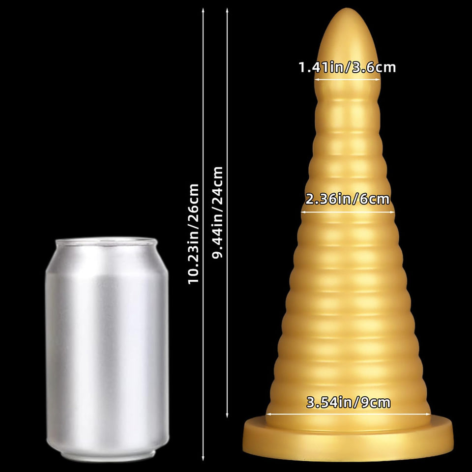 Huge Thick Anal Plug, Liquid Silicone Large Butt Plug, Ultra Soft Anal Dildo for Deep Stimulation, Vaginal Massage Prostate Anal