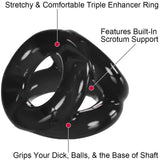 Oxballs Tri-Sport, Cocksling, Black