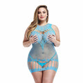 Lapdance Racerback Mini Dress Blue Q/S