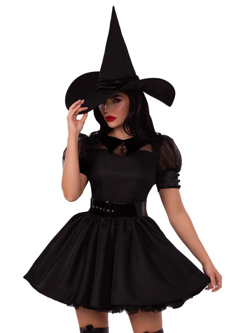 3Pc.Bewitching Witch Dress W/O
