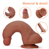 Sex Toy for Women 7 Inch Realistic Silicone Dildo,Body-Safe Material Strong Suction Cup Ultra Soft Lifelike Thick Anal Dildo for