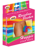 Hott Products Pecker Huggie Cock Sock, Rainbow, 2 Ounce
