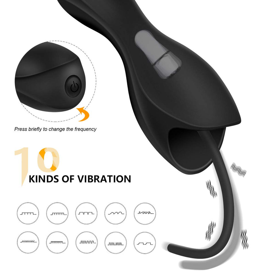 SEMOOX Urethral Sounds Dilator Male Vibrator Penis Training Masturbator Glans Trainer Stimulation Massager Men Sex Toy Urethral