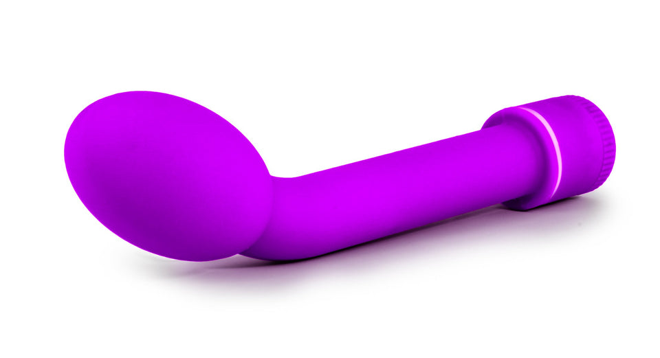 Blush G Slim Petite - G Spot Stimulator Vibrator - Sensually Rounded And Curved Satin Smooth Tip - Adjustable Vibration Speeds - Body Safe Sex Toy For Women - Purple