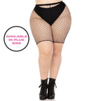 Industrial Net Biker Shorts. - 1X-2X / Black