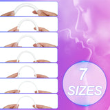 Kutocesy Urethral Sounds Silicone Plug 7 PCS Set,Urinary Dilator Urethra Masturbation Rod White Penis Plug Fetish Sex Toy for Me