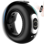 Vibrating Penis Ring with Adjustable Buckle, 10 Vibration Modes, Adorime Rechargable Penis Vibrator Stretchy Silicone Cock Ring