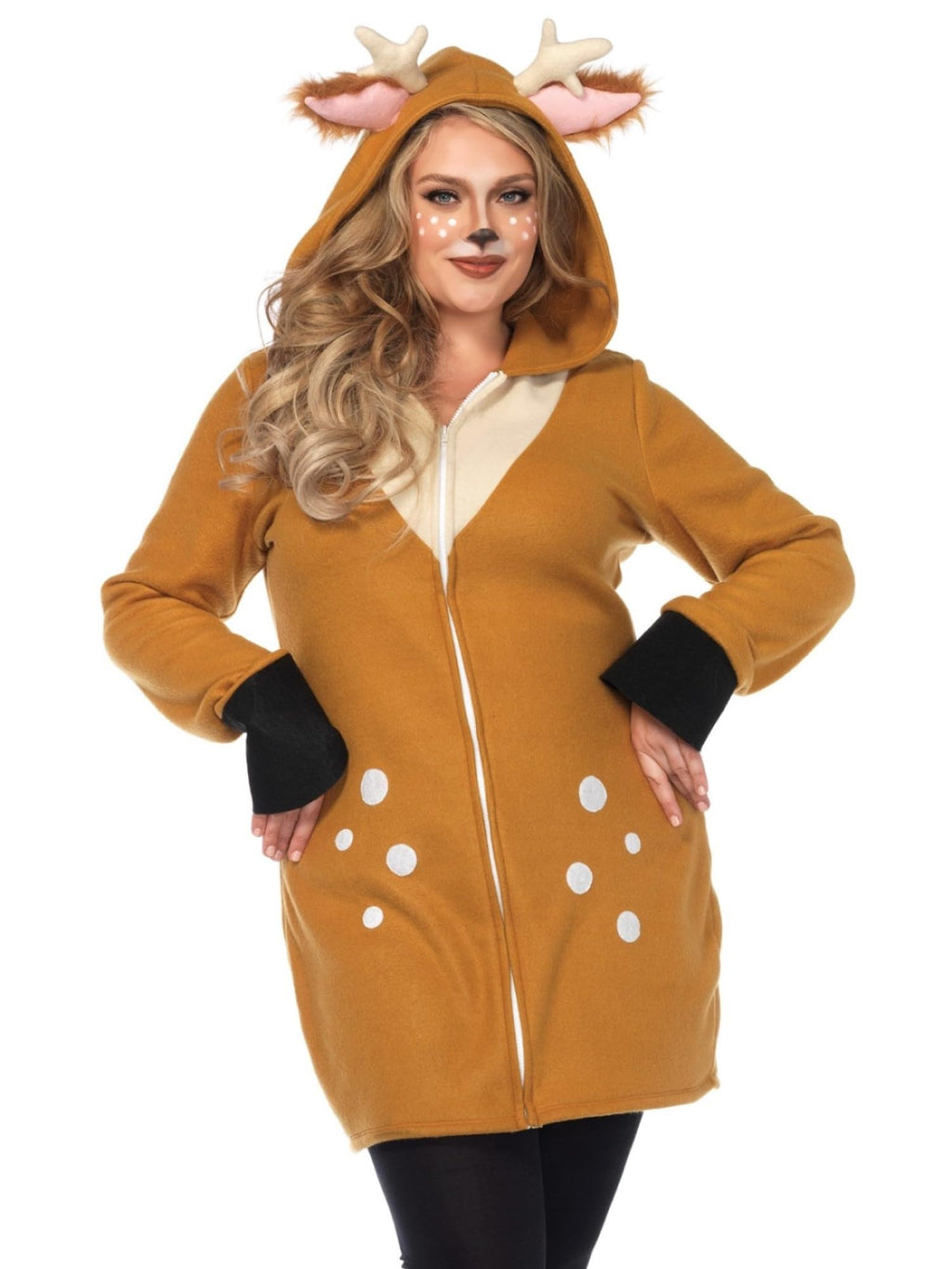 Cozy Fawn, Zipper Front Fleece